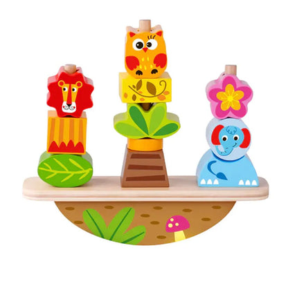 Balanza Montessori de Animales │ Equilibrio y Lógica │ Madera +2 Años