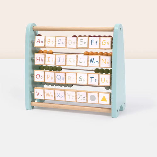 Ábaco Doble Cara Montessori │ Números y Letras │ Madera +2 Años