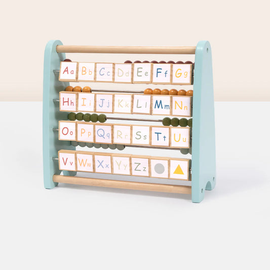 Ábaco Doble Cara Montessori │ Números y Letras │ Madera +2 Años