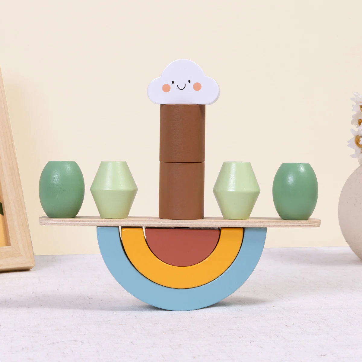 Animales Apilables Montessori de Equilibrio │ Madera +18 Meses