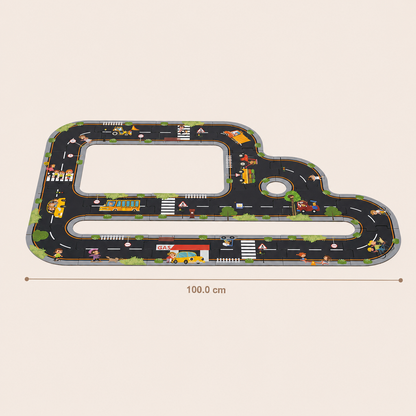 Puzzle de Ciudad Montessori │ Pista de Coches │ Cartón +3 Años