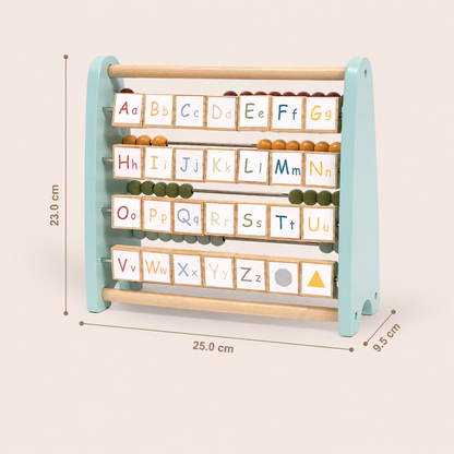 Ábaco Doble Cara Montessori │ Números y Letras │ Madera +2 Años